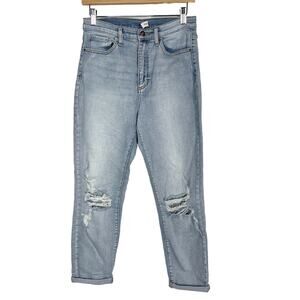 Sneak Peek Size 7 / 28 Light Blue Wash Ripped Kat Tomboy Skinny Leg Jeans Cotton